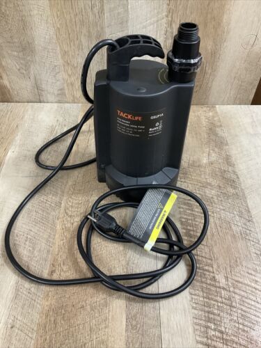 AS IS READ NOTES TACKLIFE Utility Pump, Automatic Sensor, Max. 2500 GPH (6922789879991)